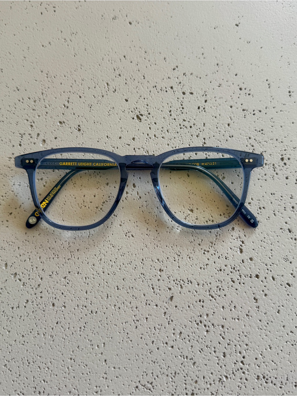 Garrett Leight California Optical Brooks Blue Eyeglasses — image 3 of 5